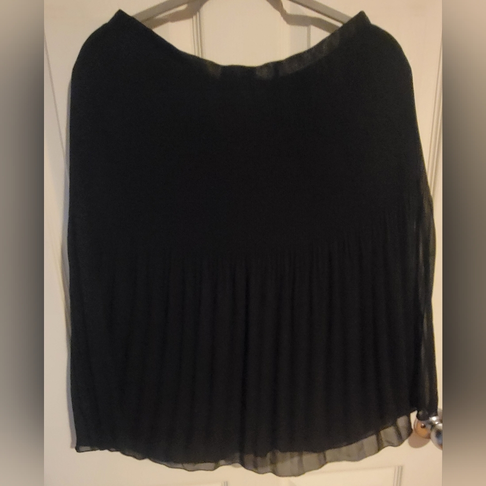 Nueva Black accordion skirt with lining